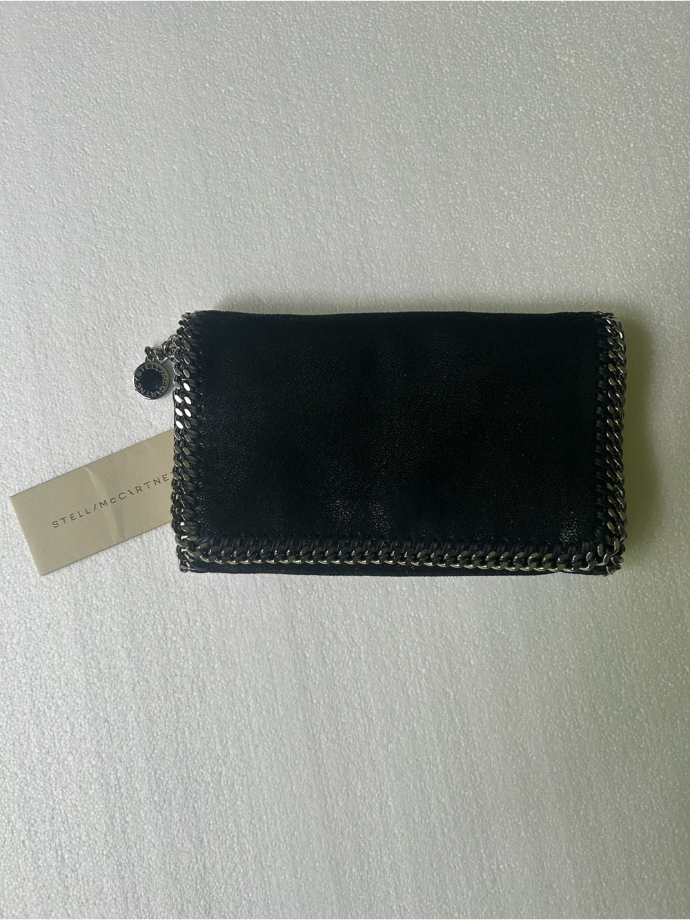 Stella McCartney Black Bag with Silver Chain Trim - Picture 6 of 6